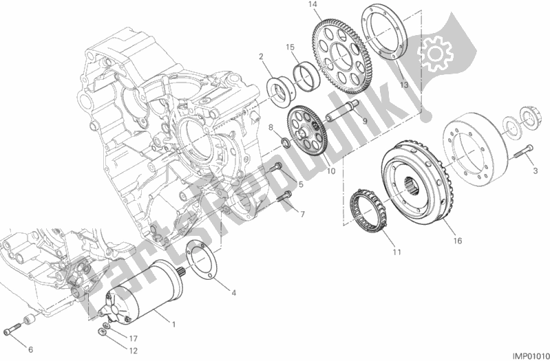All parts for the Electric Starting And Ignition of the Ducati Diavel Xdiavel S Thailand 1260 2019